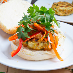 Chicken Satay Burgers