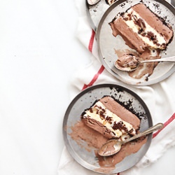 Black&White Brownie Ice Cream Cake