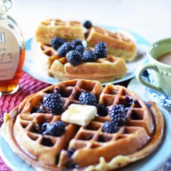 Blackberry Lemon Waffles