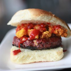 Sriracha and Calamari Burger