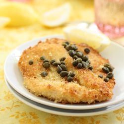 Panko Chicken with Lemon and Capers