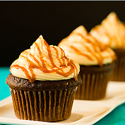 Chocolate Salted Caramel Cupcakes