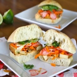 Spicy Tofu Banh Mi Sandwiches