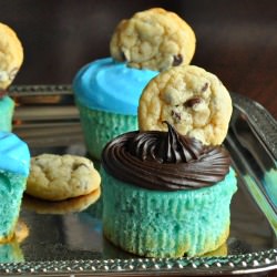 Cookie Dough Monster Cupcakes