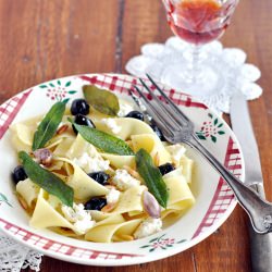 Garlic, Ricotta and Sage Pappardell