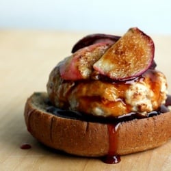 Goat Cheese Stuffed Turkey Burgers