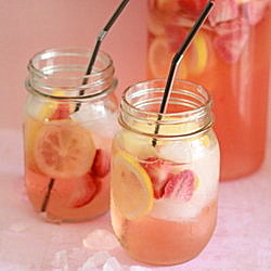 White Strawberry-Lemon Sangria