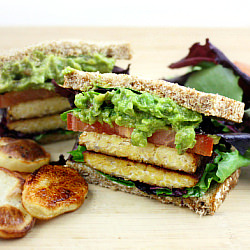 TLT-Tempeh Lettuce Tomato Sandwich