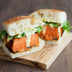 Blackened Salmon Sandwich