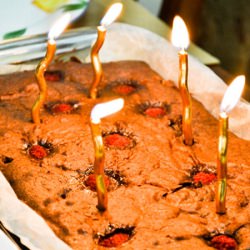 Raspberry Brownie