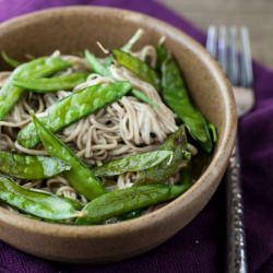 Snap Peas and Soba Noodles