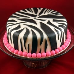 Zebra Stripe Cake