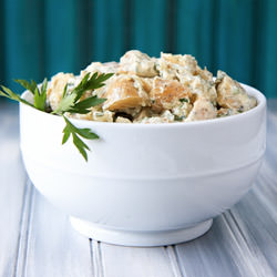 Yogurt-Hummus Potato Salad