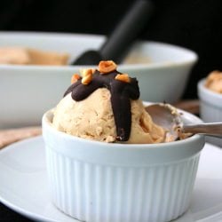 Peanut Butter Ice Cream Sundaes
