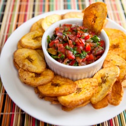 Nigerian Plantain Chips and Salsa