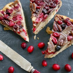 Pear, Pecan and Cranberry Cake