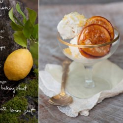 Ice Cream with Candied Lemon