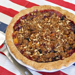 Stone Fruit Pie w/ Almond Streusel