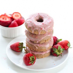 Whole Grain Strawberry Donuts