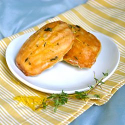 Lemon Thyme Glazed Madeleines