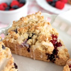 Red White and Blue Scones