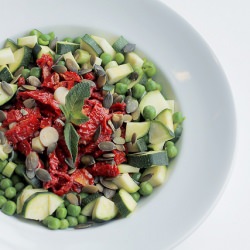Sun Dried Tomatoes and Courgettes