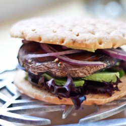 Portobello Mushroom Avocado Burger
