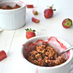 strawberry rhubarb crisp