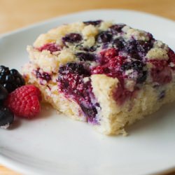 Coconut-Lime Berry Cake