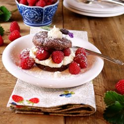 Raspberry Chocolate Shortcakes