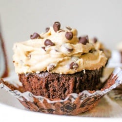 Brownie Cookie Dough Cupcakes
