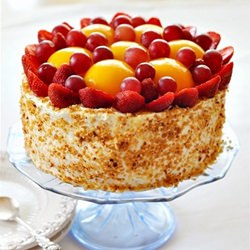 Strawberry-Peach Cake