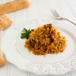 Braised Cabbage W/ Beef