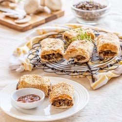 Mushroom & Lentil Rolls