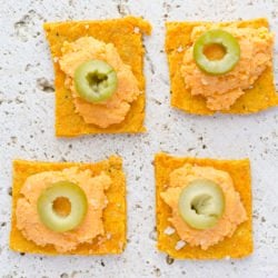 Vegan GF Cheesy Crackers
