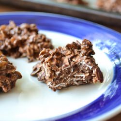 No Bake Banana Chocolate Cookies