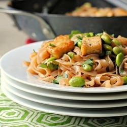 Spicy Sesame-Soy Rice Noodles