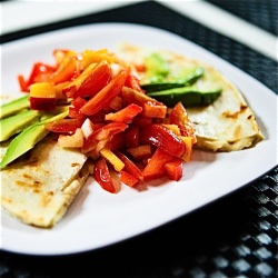 Cauliflower Queso Quesadillas