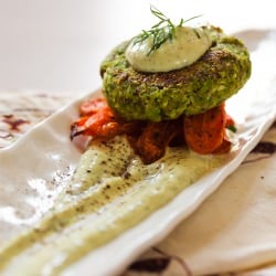 Shiitake Green Garbanzo Patties