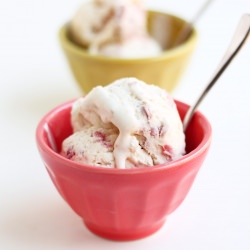 Rhubarb Ice Cream