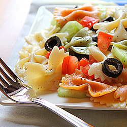 Cold Pasta Salad With Mint