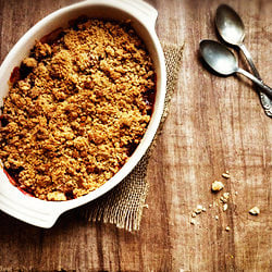 Ginger Rhubarb Crisp