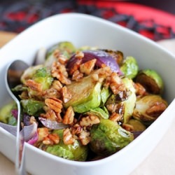 Brussel Spouts with Maple Pecan