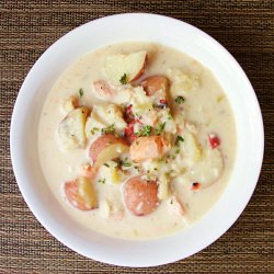 Grilled fish soup