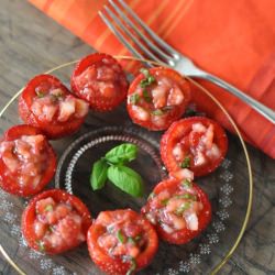 Strawberries with Basil
