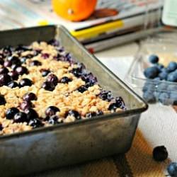 Meyer Lemon Blueberry Baked Oatmeal