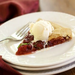 Strawberry and Tomato Free-Form Pie