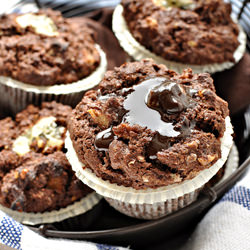 Chocolate Muffins with Roquefort