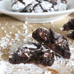 Fudge Crinkle Cookies
