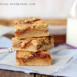 salted caramel blondies